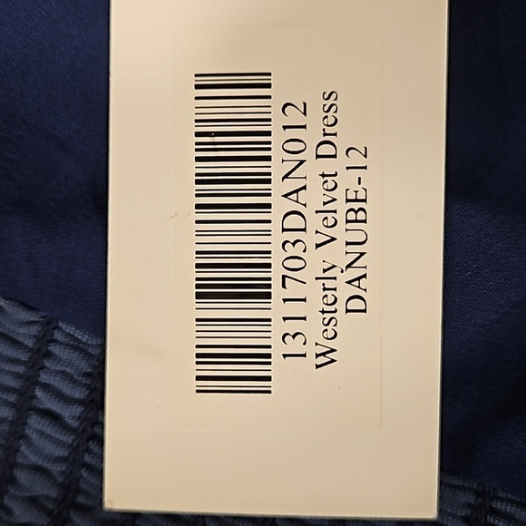 💕REFORMATION💕 Westerly Velvet Maxi Dress ~ Danube Blue 12 NWT - Picture 11 of 13